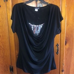 VENUS short sleeve top with sequence insert